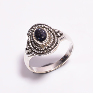 Elegant 925 Sterling Silver <b>Fine</b> <b>Ring</b> Natural Sun Sitara Gemstone Classic Oval Cut High Quality Engagement Jewelry Gift Weddings - Product Image 1