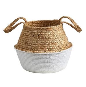 Jardinière en jonc de mer Panier Pots de plantes naturelles Conteneurs Décor incroyable Jardinière Donner un aspect naturel attrayant Votre maison et votre jardin - Product Image 2