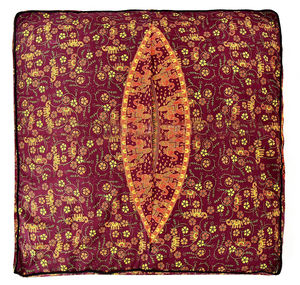 ปลอกหมอนผ้าฝ้ายสี่เหลี่ยมทำด้วยมือปลอกหมอนล้างทำความสะอาดได้สไตล์วินเทจสำหรับการทำสมาธิบ้านไร่ - Product Image 4