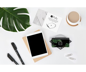 Elegent Silver <b>Card</b> Display Stand Beautiful Accent Piece for Business <b>Cards</b> Home Office or Party Table Setup - Product Image 4