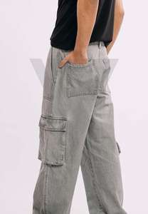 2025 nuevos pantalones vaqueros azul claro de alta calidad para hombre, pantalones casuales de negocios elásticos elegantes para comodidad y versatilidad, diseño de gran oferta - Product Image 3