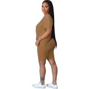 Traje de verano informal para fiesta, ropa informal para mujer, conjunto de oso de dibujos animados rosa, pantalones cortos nuevos de verano 2023, conjunto de dos piezas - Product Image 2