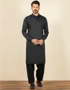 Vente directe d'usine ensemble Shalwar Kameez pour hommes nouveauté vêtements islamiques décontractés poches latérales respirant Shalwar Kameez pour hommes - Product Image 4