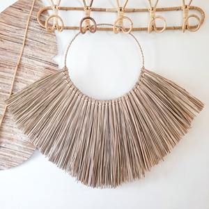 Prix de gros pour les essentiels de la décoration intérieure, art mural en fibre de jonc de mer, art mural en herbe marine - Product Image 5