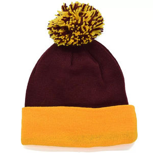 Venta al por mayor de punto de invierno Beanie Sombreros Unisex con puños sin sublimación Imprimir Beanie Skull Cap Custom Beanie Ronpex - Product Image 3