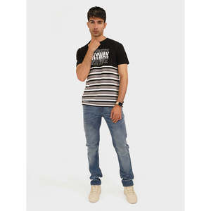 HOUSSAM Summer Slim Fit 100% Cotton T-Shirt Compressed Jersey with 300 Grams Weight Screen <b>Print</b> Model Number INS - Product Image 1