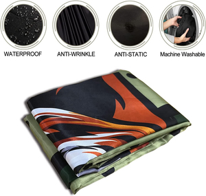 Capa de Barbero Profesional para Hombre, Impermeable, de Poliéster Antiestático, con Broches, Logotipo y Talla Personalizables - Product Image 6