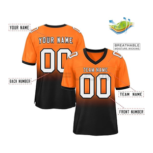 Camiseta de fútbol con bordado de Jersey al por mayor de calidad personalizada, últimos diseños, camiseta de fútbol americano con entrada de precio de fábrica - Product Image 6