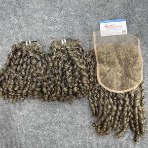 วิกต่อผมยาวถึง14นิ้วแบบม้วนผมไฟฟ้าสีสวยหรูหราจากเวียดนาม - Product Image 1