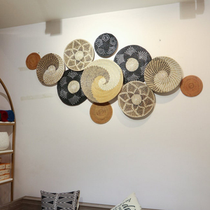 Venta al por mayor de hierbas marinas pared cesta colgante Boho decoración de la cesta - Product Image 6