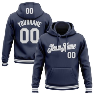 Directo industria venta al por mayor 3D bordado personalizado cosido negro Vegas oro 3D papel rasgado estilo deportes pulóver Sudadera con capucha - Product Image 5