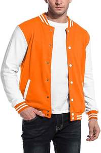 Blouson Bomber de Baseball Personnalisé pour Homme, Style Universitaire, Coupe-Vent, Automne, Manches en Laine et Viscose, Col Montant, avec Fermeture Frontale - Product Image 3