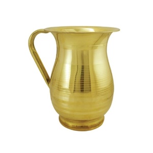 Jarra de contenedor de agua con acabado brillante para decoración de vajilla Jarra de agua potable de diseño martillado de calidad superior - Product Image 6