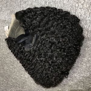 วิกผมหยิกชาวพม่าคุณภาพสูงมัดผมแท้สีดำวิกผมแท้สีดำวิกผมแท้สีดำวิกผมลอนสวิสลูกไม้สีดำขนาด26นิ้วยืดได้หนึ่งคนบริจาค - Product Image 5