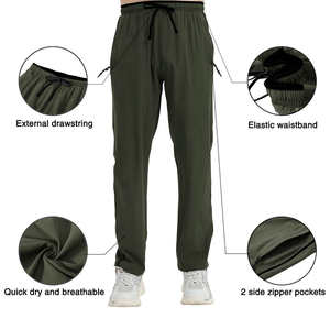 Pantalon de jogging pour homme OEM, 100% coton, écologique, respirant, imperméable, multi-poches, coupe ample, style chinois, best-seller 2025 - Product Image 6