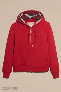 Sweat à capuche en molleton de coton de haute qualité pour homme, coupe ample, long, avec broderie sur le devant, anti-boulochage, col à capuche, fermeture éclair - Product Image 3