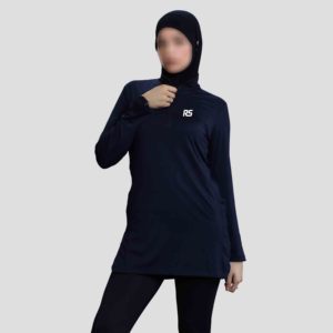 Regular de alta calidad islámica modesta ropa deportiva Streetwear verano ropa activa musulmana entrenamiento correr gimnasio camiseta para mujeres 100% - Product Image 2
