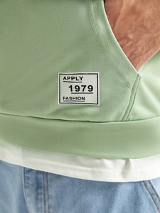 Vente chaude avec poche coupe ample pull en coton mélangé polaire sweats à capuche blanc fabricant sweat à capuche personnalisé - Product Image 4