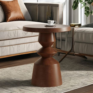 Nouvelle table d'appoint en bois de manguier marron au design moderne pour le salon, l'appartement, la villa, la maison et la décoration - Product Image 6