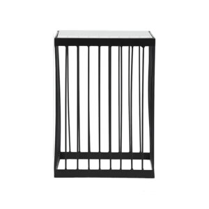 Affordable Modern Metal Black Cage Design Frame <b>Square</b> <b>Side</b> <b>Table</b> For Living Room Bed Room in Best Price - Product Image 1