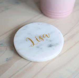 Sous-verres en pierre écologiques et durables de style classique rond, couleur personnalisée, vente chaude, design personnalisable, meilleur prix - Product Image 3