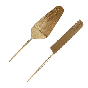 Juego de Herramientas de cocina con mango de diseño de rama de Portugal, utensilios de plata para queso, rebanador de queso y espátula - Product Image 4