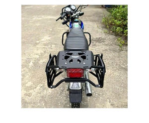 Detech Win 110 Stainless Steel Rear Motorcycle Luggage <b>Rack</b> Side Boxes for <b>Saddles</b> & Storage - Product Image 4
