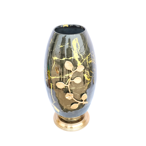 Antique Vintage Metal Flower Vase | Reindeer Handle Decorative Vase for Home Garden <b>Party</b> <b>Table</b> Centerpiece Decor Accent Piece - Product Image 6