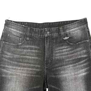 Ropa de calle de mezclilla holgada de pierna ancha y cintura alta para hombre, ropa de calle de moda de verano personalizada bordada oscura XS patrón de Hip Hop - Product Image 5