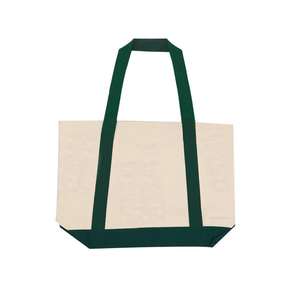 Sac fourre-tout en toile de coton personnalisé de grande taille pour femmes, imprimé avec fermeture éclair, style tendance, motif de logo, motif de points, plage, usage quotidien, extérieur, cadeau - Product Image 2