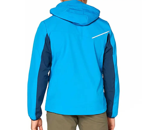 Conjunto Deportivo de 2 Piezas para Hombre: Chaqueta Cortavientos con Capucha y Cremallera, Forro de Malla Personalizado, Estilo Urbano de Invierno, y Pantalones Cortos - Product Image 6