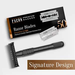 Cuchillas de afeitar de doble filo para maquinilla de afeitar, acero inoxidable japonés de platino, cuchillas de repuesto premium para hombres y mujeres, suaves - Product Image 3