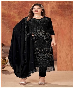 Vente en gros fabricant de vêtements musulmans quatre saisons abaya islamique robe modeste élégante en mousseline de soie et en lin ensemble deux pièces de Dubaï - Product Image 3
