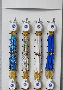 Bracelet en pierres perlées élastiques DAFNI, fait main, cadeau promotionnel avec différents motifs, modèle unisexe 331 - Product Image 4