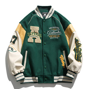 Pakistan Fabricant Haute Qualité Chenille Broderie Letterman Vestes Hommes Collège Équipe Personnalisé Baseball Varsity Veste - Product Image 4