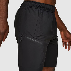 Pantalones cortos de gimnasio cómodos de secado rápido para hombres de alta calidad, pantalones cortos deportivos con bolsillo de correas, ropa de verano transpirable - Product Image 3