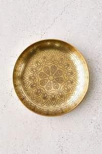 ถาดเสิร์ฟอาหารทรงรีสีทองโบราณ ผลิตจากโลหะหล่อใหม่ พร้อมเคลือบเงิน ถาดตกแต่งโต๊ะอาหารอย่างหรูหรา - Product Image 5