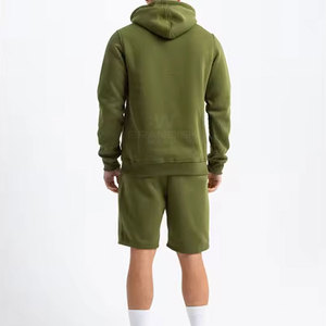 <b>Long</b> Sleeves Wholesale Latest Design <b>Men</b> Hoodie <b>Shorts</b> Set For Online Sale Cotton Made Quick Dry <b>Men</b> Hoodie <b>Short</b> Set - Product Image 4