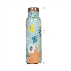 Beautifully Designed Pure Copper Bottle for Gifting Kitchen Dining Fitness and Everyday Hydration - Product Image 1