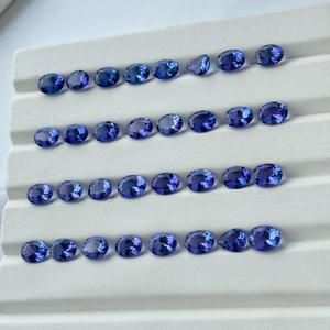 พลอยแทนซาเนียธรรมชาติทรงวงรีเกรด2 CT สำหรับแหวนแฮนด์เมด December birthstone ขายส่งเครื่องประดับจำนวนมาก - Product Image 4