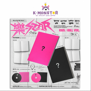 Ensemble photo authentique JYP K-POP Stray Kids 8ème mini-album [Music-STAR] 8 cartes postales version aléatoire CD Photocard scellé officiel - Product Image 3