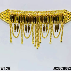 High <b>Fashion</b> Classic Arabic Jewellery Set for Women with Earrings Featuring Link Chain Link Chain Made From Durable Brass - Product Image 1