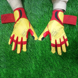 Formation professionnelle de softball Gants en cuir multicolores Manchette longue Tailles pour adultes et jeunes Gants de frappeur Gant de conception personnalisée - Product Image 4