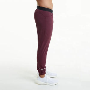 2024 hommes respirant Fitness vin rouge confortable sport survêtement pantalon avec poches vêtements d'entraînement Fitness mode chaîne poches - Product Image 4