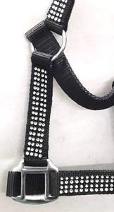 Wholesale High Quality Horse Racing <b>Harness</b> Set Soft Padded Nylon Rein with Pink <b>Black</b> Green Print PP Material Halters - Product Image 3