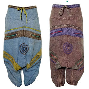 Nuevos pantalones de moda de algodón Sama Aladdin para mujer, ropa informal holgada de estilo bohemio para Yoga, tela transpirable de verano - Product Image 1