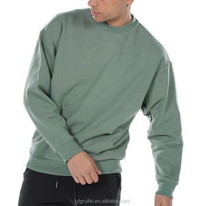 Venta al por mayor 100% algodón de los hombres de gran tamaño pulóver sudadera de lujo de estilo básico con hombro caído diseño personalizado para el invierno uso - Product Image 1