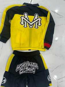 Chándales cortos de verano para hombre, ropa de calle vintage de alta calidad, logotipo personalizado, nuevo diseño, cortavientos impermeable y conjunto de pantalones cortos - Product Image 2