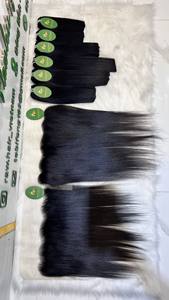 Raw <b>Hair</b> Vietnam 100% <b>Human</b> <b>Hair</b> <b>Real</b> Manufacturer Customized Texture With Frontal - Product Image 2