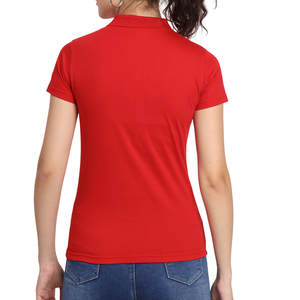 Breathable <b>Polo</b> Shirt for <b>Women</b> - Designed for Active Living with Quick-Drying Fabric, Fitted Shape, and Sleek Buttoned Collar - Product Image 2